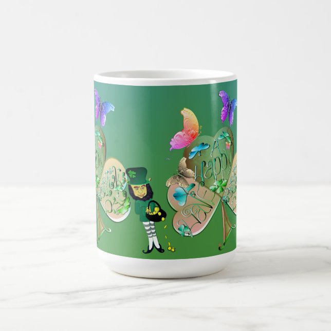 Mug Saint Patrick's day Leprechaun avec nom (Centre)
