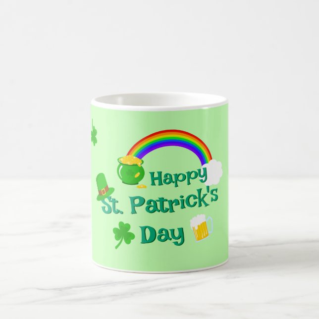 Mug Saint Patrick's Day Shamrock Pot of Gold Celtic Kn (Centre)