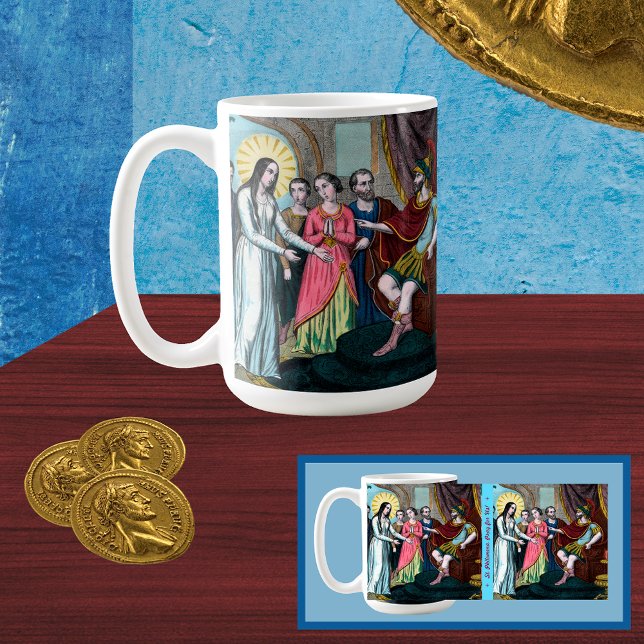 Mug Saint Philomène est jugé devant l'empereur Dioclét (Créateur téléchargé)