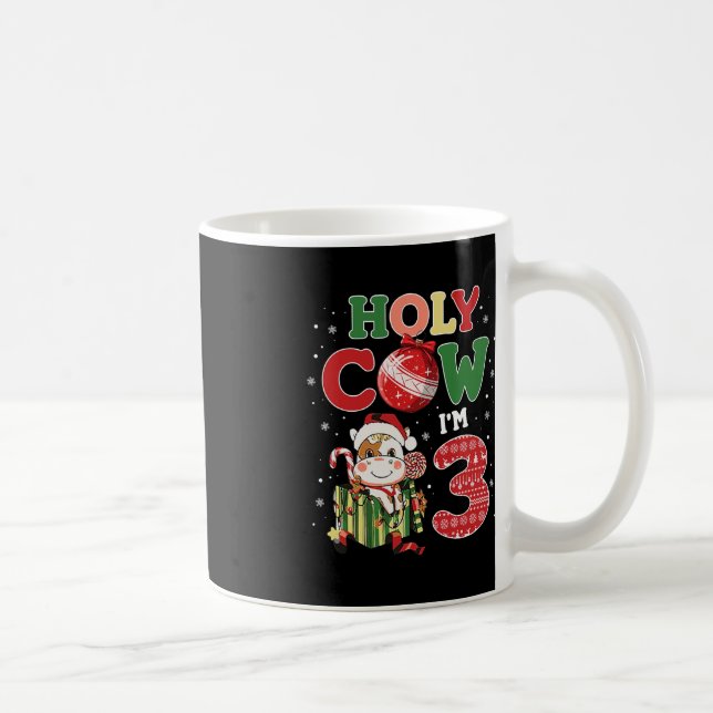 Mug Saint Vache Je suis 3 Anniversaire Garçon 3e Vache (Droite)