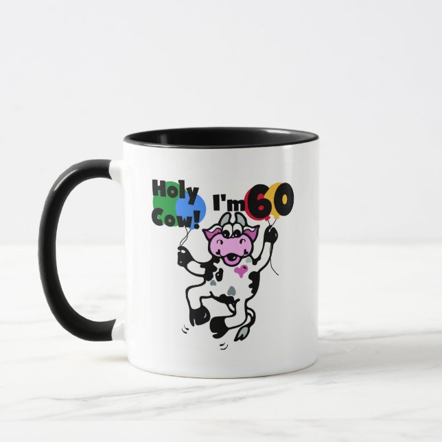Mug Saint Vache Je suis 60 T-shirts et cadeaux (Gauche)