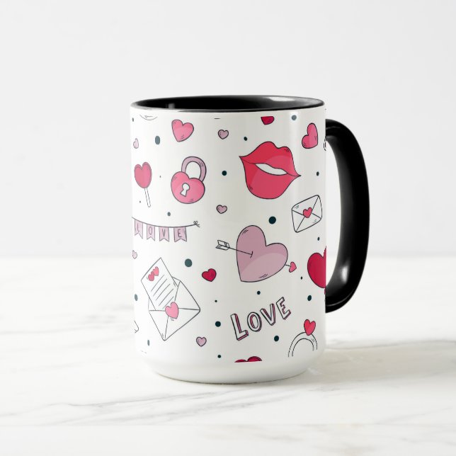 Mug Saint Valentin (Devant droit)