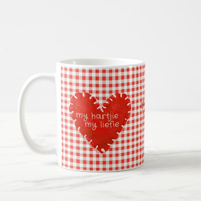 Mug Saint-Valentin Afrikaans Valentyn Amour Cœur (Gauche)
