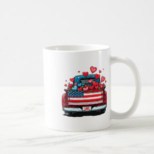 Mug Saint Valentin Américain Pickup Love Truck Patriot