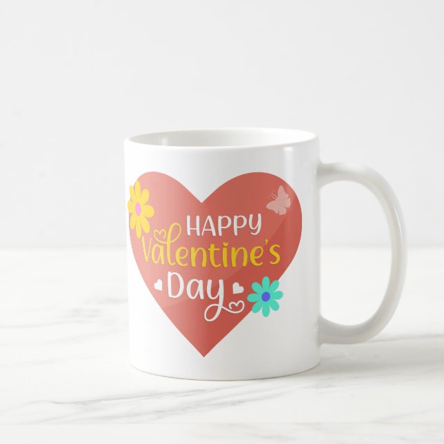 Mug Saint Valentin, amour, coeur (Droite)