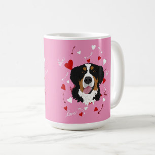 Mug Saint Valentin bernois de chien de montagne