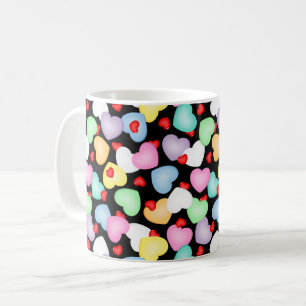 Mug Saint Valentin Candy Hearts Motif