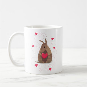 Mug Saint Valentin Coeur Texas Armadillo
