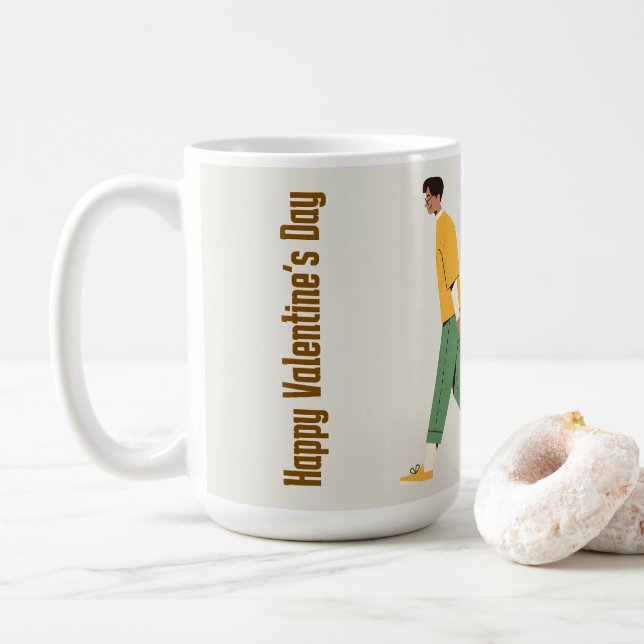 Mug Saint Valentin Couple (Avec donut)