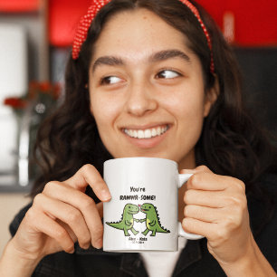 Mug Saint-Valentin dinosaures