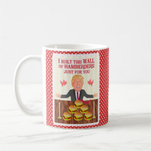 Mug Saint-Valentin drôle de mur de Donald Trump