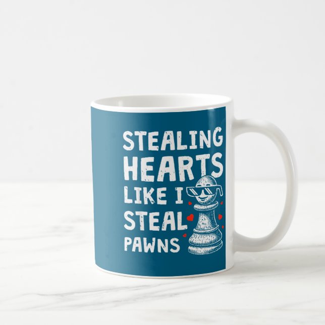 Mug Saint valentin drôle d'échecs volant cœur comme (Droite)