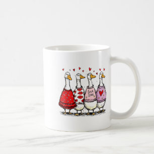 Mug Saint-Valentin drôle d'oie sotte Tendance Saint-Va