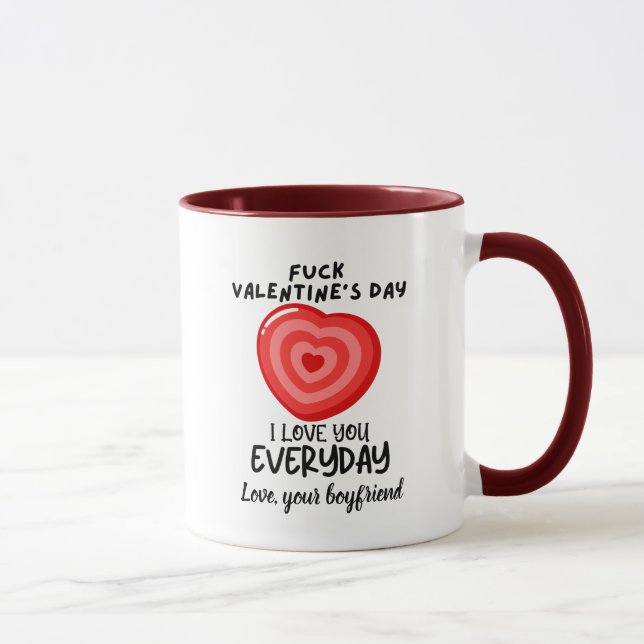 Mug Saint Valentin Je t'aime tous les jours (Droite)