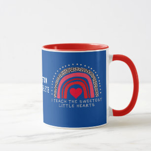 Mug Saint-Valentin J'enseigne aux petits cœurs les plu