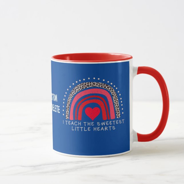 Mug Saint-Valentin J'enseigne aux petits cœurs les plu (Droite)