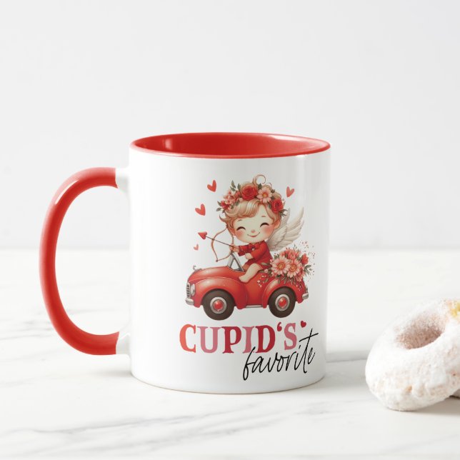 Mug Saint Valentin préféré de Cupid (Avec donut)