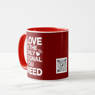 Mug Saint-Valentin QR Code vidéo amour