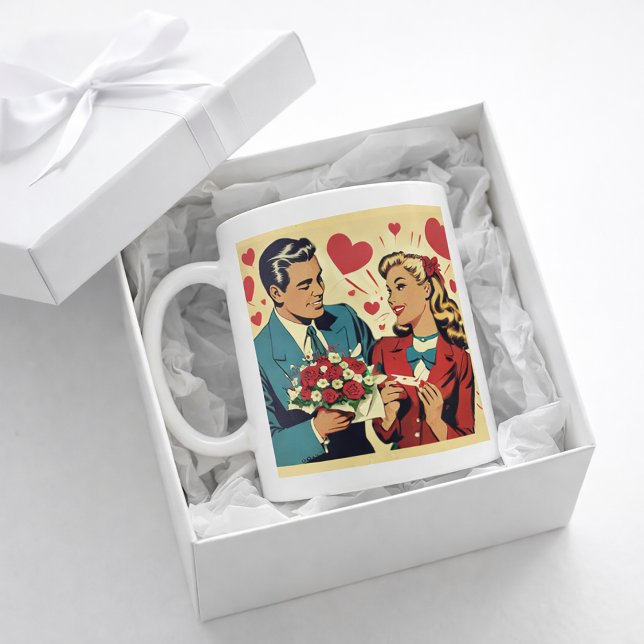 Mug Saint Valentin Rétro et Impertinent (Créateur téléchargé)