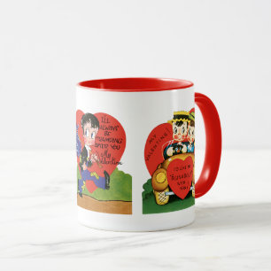 Mug Saint-Valentin Rétro Mignon, Kitsch des Années 50