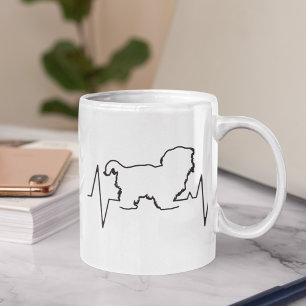 Mug Saint-Valentin Shih tzu Rythme Cardiaque Amoureux 
