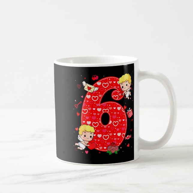Mug Saint-Valentin Six Sept Cœurs 6 7 Meme Gen Alpha (Droite)