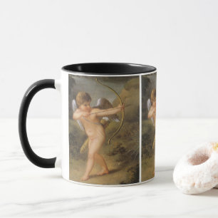 Mug Saint-Valentin vintage, Cupidon avec arc et flèche