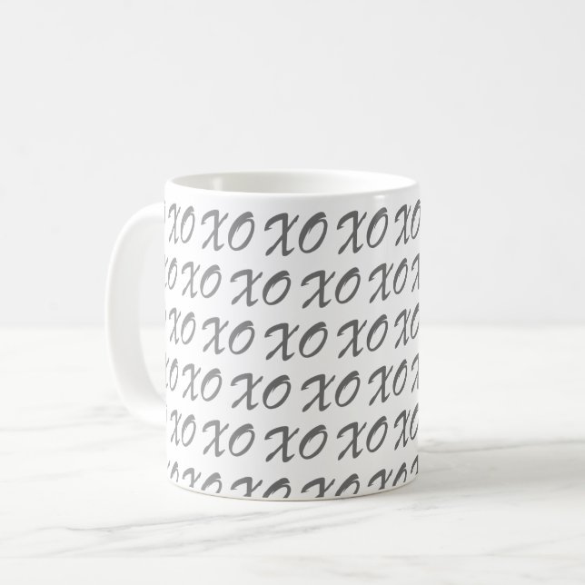 Mug Saint Valentin, XO (Devant gauche)