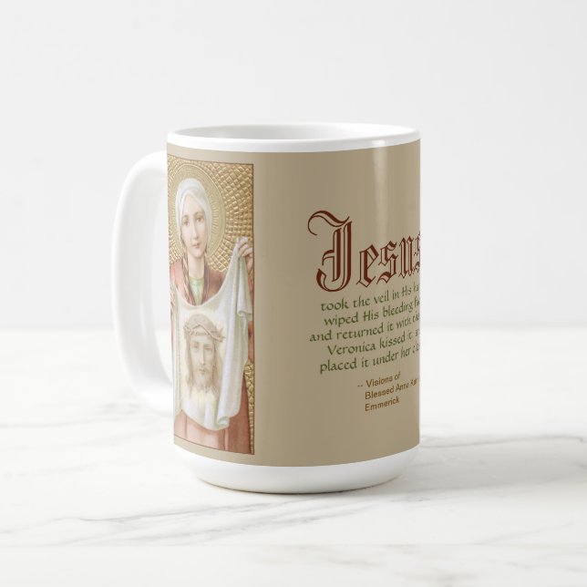 Mug Saint-Veronica de Jérusalem (JM 60; Style 1) (Devant gauche)