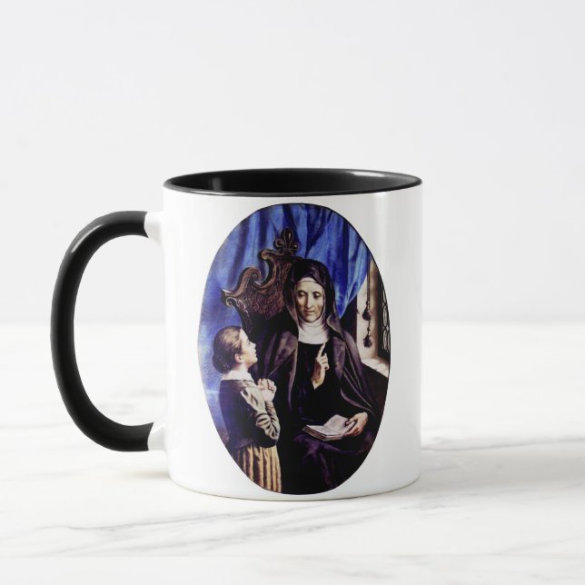 Mug Sainte Angèle Merici Patronne des Éducateurs et  (Gauche)