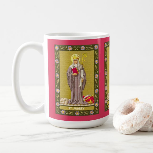 Mug Sainte Audrey (Etheldreda) (P 003) (Avec donut)