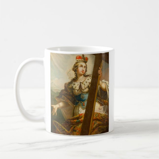 Mug Sainte Hélène avec la Vraie Croix Art sacré (Gauche)
