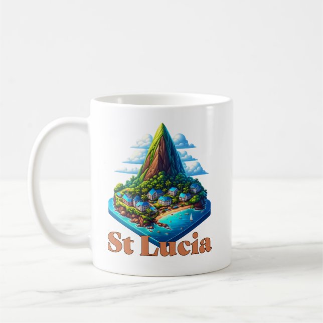 Mug Sainte-Lucie Caraïbes (Gauche)