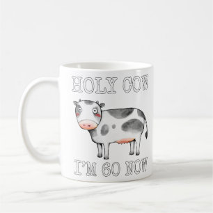 Mug Sainte vache J'ai 60 ans maintenant drôle 60e anni