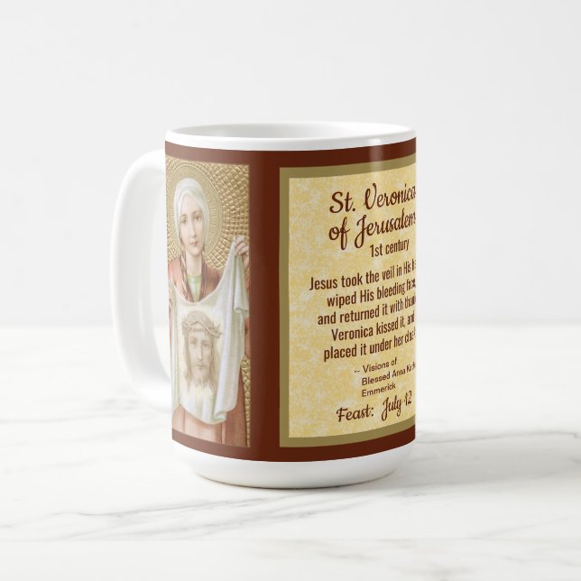 Mug Sainte Véronique de Jérusalem (JM 60 ; Style 2) (Devant gauche)