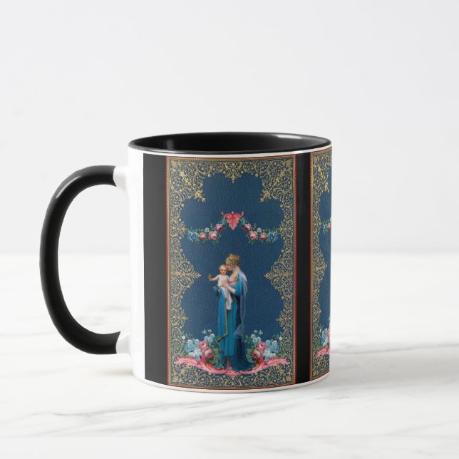 Mug Sainte Vierge Marie Jésus Vintage catholique (Gauche)