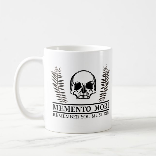 Mug Saisir le jour Memento Mori crâne (Gauche)
