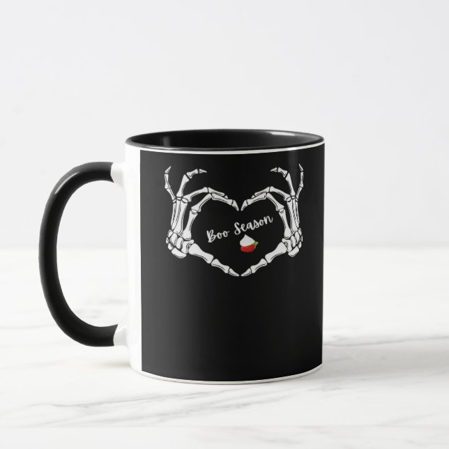 Mug Saison classique Skeleton Hand Heart (Gauche)