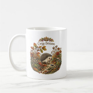Mug Saison Cosy Hérisson Mignon Cottagecore Automne
