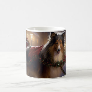 Mug Saison de Noël du Shetland Sheepdog