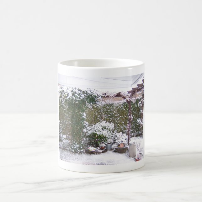 Mug Saison de Noël, Neige dans le jardin (Centre)