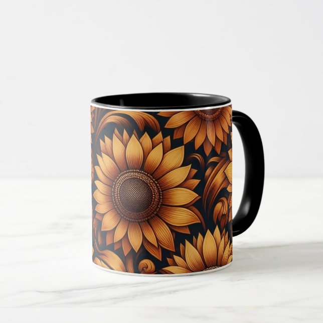 Mug Saison des tournesols (Devant droit)