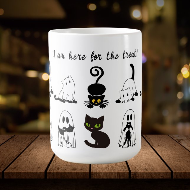 Mug Saison effrayante Chat Noir Halloween (Créateur téléchargé)
