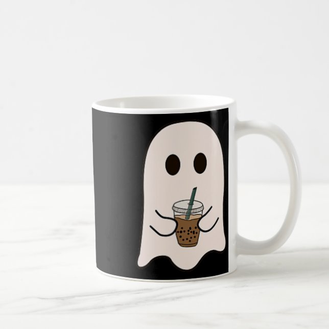 Mug Saison éffrayante Cute Little Ghost Ice Coffee Hal (Droite)