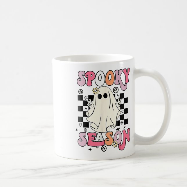 Mug Saison Éffrayante du fantôme mignon d'Halloween (Droite)