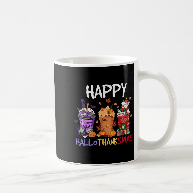 Mug Saison Halloween Thanksgiving Happy Hallothanksmas (Droite)