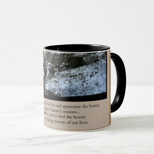 Mug Saisons de cadeaux inspirationnels de nos vies (Devant droit)