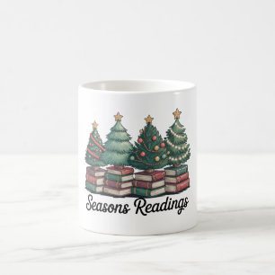 Mug Saisons Lectures Christmas Books Club Vintage