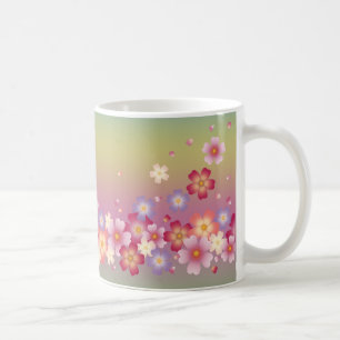 Mug Sakura Blossoms Mixtes Kimono Style Arc-en-ciel