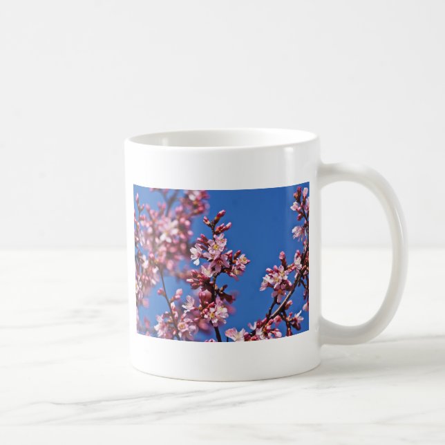 Mug Sakura Cerisiers en Fleur Touchant le Bleu (Droite)
